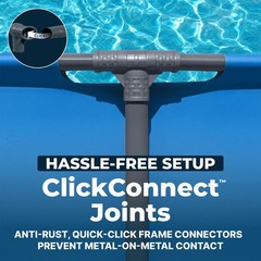 Bestway Steel Pro MAX 15′ x 48″ Round Above Ground Swimming Pool for Backyard