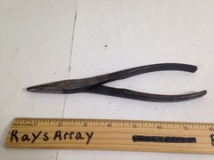 Vintage Pair of Duckbill Pliers, one is Proto 227 other unbranded duck flat nose