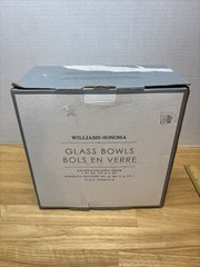 Williams Sonoma 10 PC Glass Measuring Nesting Bowls NIB Cooking Baking