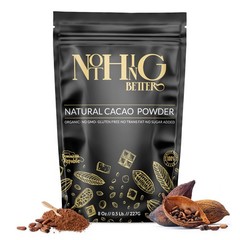 Organic Natural Cacao Powder 8oz – Unsweetened Cocoa 8 oz / 0.5 lb