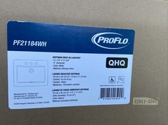 *New* PF21184 Hoffman 24-1/4″ Rectangular Vitreous China Drop In-White