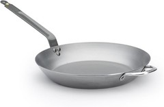 De Buyer Mineral B Round Carbon Steel Fry Pan, Naturally Nonstick, 12.5″