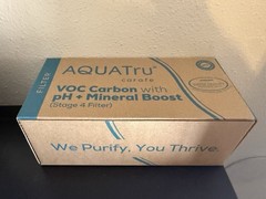 AquaTru Carafe Stage 4 Water Filter VOC Carbon w/pH+ Mineral Boost New Open Box