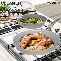 Ceramic Non-Stick Frying Pan Set – 3 Pieces, Oven-Safe & Induction Compatible