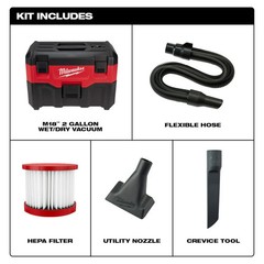 Milwaukee 0880-20 M18 18V Wet/Dry Vacuum w/ Crevice Tool – Bare Tool