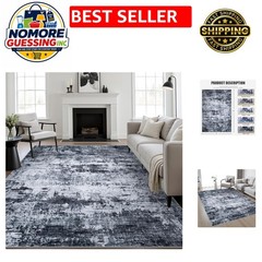 Elegant 5×7 Contemporary Rug – Machine Washable, Pet Friendly, Stain Resistant