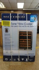 ​​​​​​​Maxximum 46-Bottle Stainless Steel Dual Zone Wine Cooler