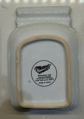 Mason Crafts Root White Ceramic Spoon Rest Modern Solid Less Than 10 in