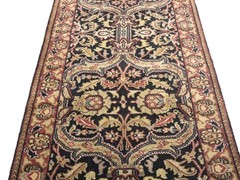 Agra Jaipur 3X12 Oriental Runner Rug Wool Hand-knotted Floral Hallway Carpet