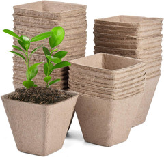 30 Pack Peat Pots 3.25″ Biodegradable Seed Starter Garden Plant Pots