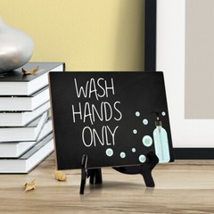 Hand Wash Only, Hygiene Sign, 6″ x 8″