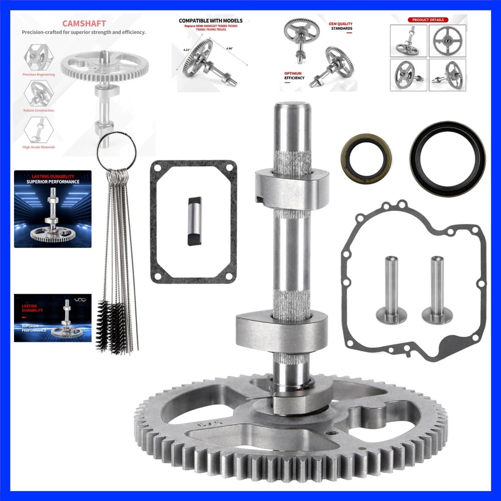 Camshaft Kit for B&S Lawn Tractor Riding Lawn Mower Cam Replace 793583 792681…