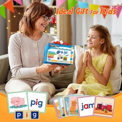 Learning Toys for 3 4 5 Years Old Kids – 116Pcs Short Vowel Letters Sorting Spel