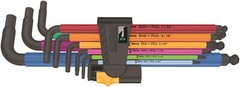 Wera 950/9 Hex-Plus Multicolor 2 L-Key Set SAE 9 Pieces 05022640001