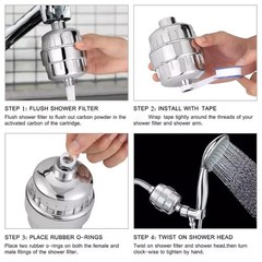 20 Stage Shower Head Filter Purifier with Filter for Hard Water Softener