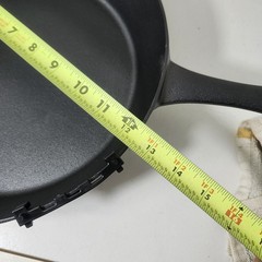 Tramontina 12.5″ Covered Cast Iron Skillet Pan w/SS Knob Lid *New w/o Orig Box