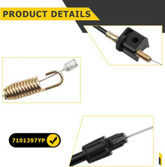 7101397YP Drive Throttle Cable, Compatible with Briggs and Stratton Push Mower,