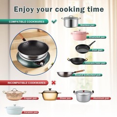 Abangdun 1700W 100V～185V Induction Cooktop Wok With Pan Electric Stove 2026 New