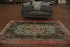 Anatolian Turkish Area Rug 5×9 Distressed Vintage Hand-knotted Wool for Any Room