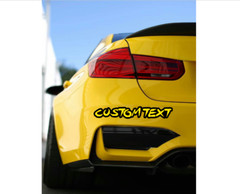 Custom Laser Cut Car Fender Acrylic Emblem Badge MULTI COLOR Custom Text Names