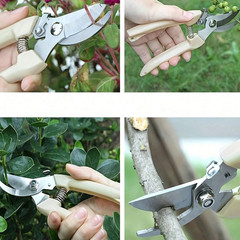 Pruning Shears Sharp Stainless Steel Garden Shears Bypass Garden Scissors Blades