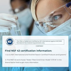 NSF 42 Certified XWFE Refrigerator Water Filter