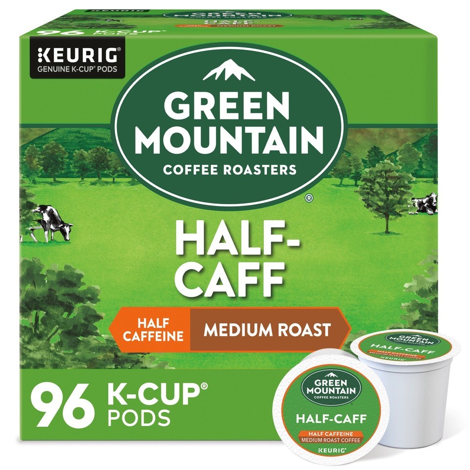 Green Mountain Coffee Half-Caff, K-Cup Pod, Medium Roast, 96ct – HOT ITEM