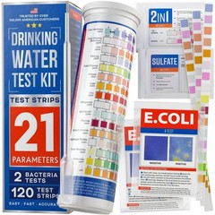 All-New 20 in 1 Drinking Water Testing Kit 120 Strips, Home Tap, Well Water Test