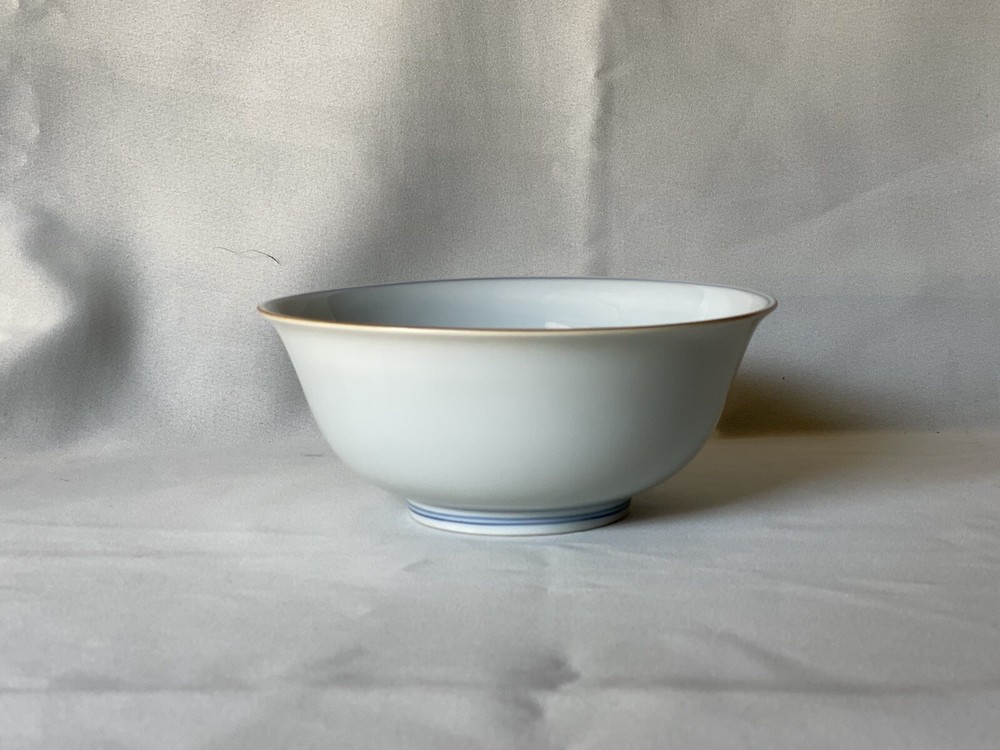 Ceramic beautiful white porcelain Bowl (19.5cm / 7.68 in) Second Grade