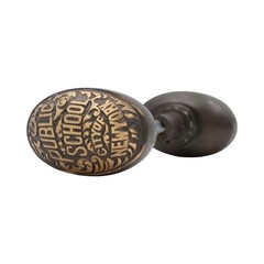 Solid Brass Pair of New York City Public School Door Knobs – 3 Finish Choices
