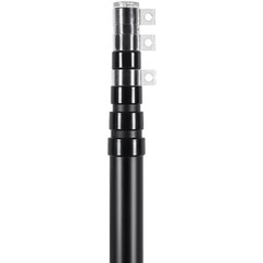 VEVOR 25FT Telescopic Flagpole Kit Heavy Duty Aluminum Flag Pole American Black