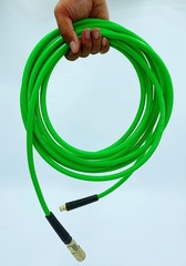 Polyurethane PU Braided Air Hose 1/4 X 25 Ft plus 10 pcs Air Compressor New