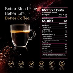 Medium Dark Roast Coffee with Red Grape Piceid Resveratrol, Nitric Oxide for …