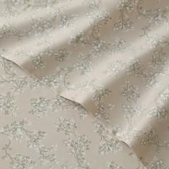 Purely Organic 100% Turkish Organic Cotton Sheet Set Queen Ecru Branch Design