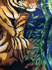 Resting Tigers Korean Mink Blanket Heavy (8.11 Lbs) Fleece 90” X 86” Soft