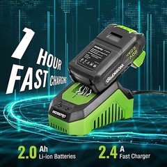 WORKPRO Cordless Impact Wrench 1/2″ 320 Ft Pounds Max Torque 20V Battery Charger