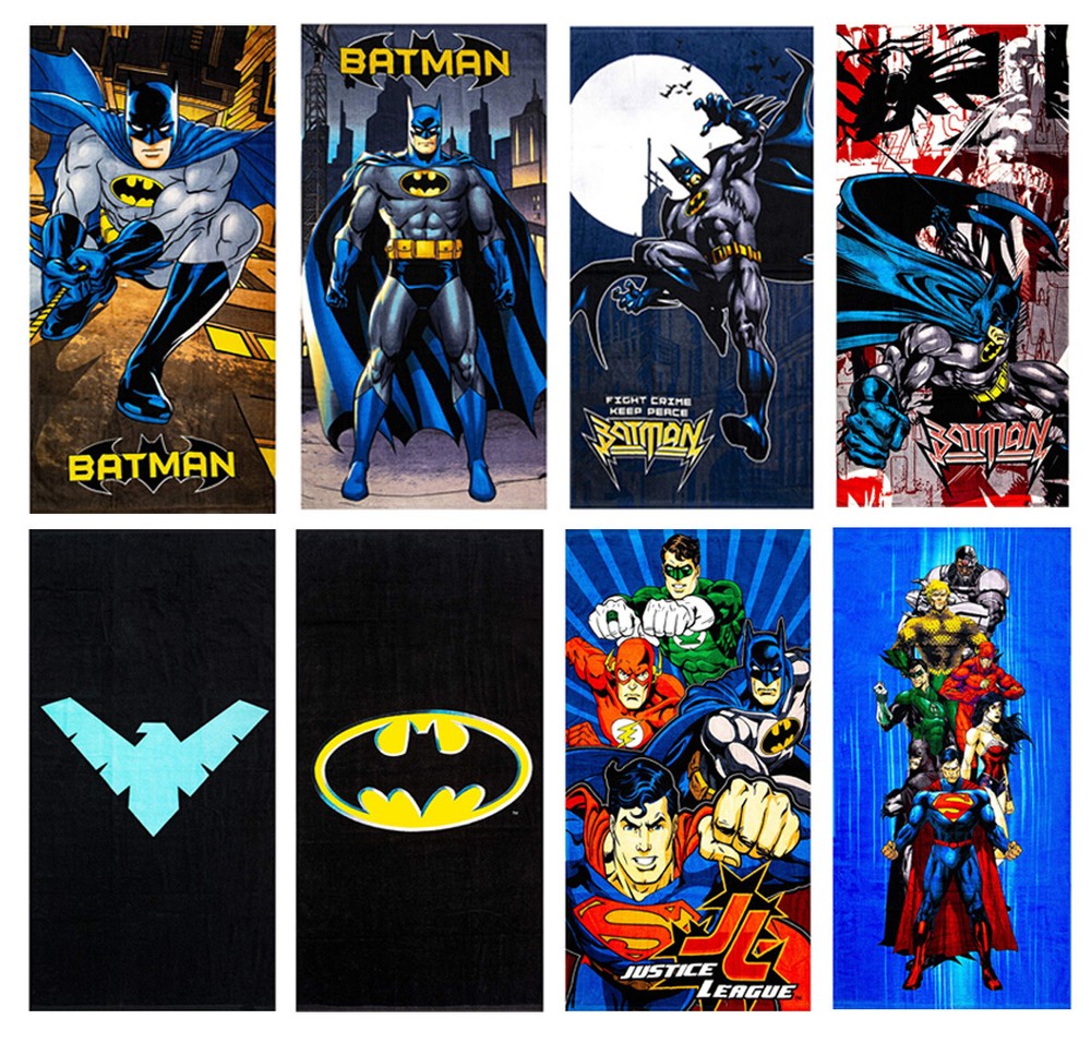 Batman DC Comics Beach Towel in 8 Design 100% Cotton 28″x58″