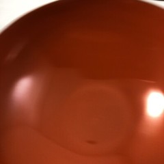 West Elm Enamel MCM Style Metal 4.25 in. Bowls Set 4 Red & Orange Dishes *As-Is*