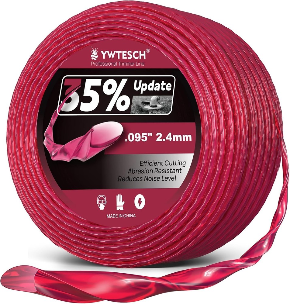 0895Trimmer line, 0.095″ x 0.5LB, 280-Foot Twisted Round Weed Eater String for