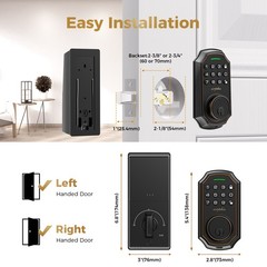 ARPHA Keyless Entry Smart Door Lock Anti-Peeping Password Keypad Auto Deadbolt