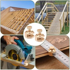 4 Pack Stair/Square Gauge Set for Framing Square, Stair Stringer Layout Tool for