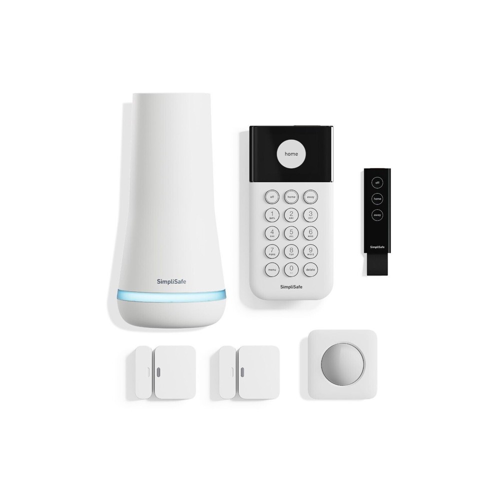 SimpliSafe 6 Piece Wireless Home Security System – White