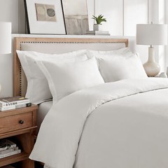 White 300 TC Sateen Duvet Set- Levtex Home
