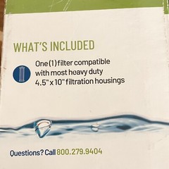 Pentair Omnifilter Sediment, Chlorine Taste & Odor FIlter – Pleated Carbon
