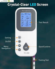 7 in 1 Digital Water Testing Kit, 50 Strips Hot Tub Test Kit, Digital Pool Water