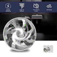 4/6/8/10″ Inline Duct Vent Blower Booster Fan 110V Ceiling Bathroom Ventilation