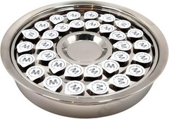 Silver Communion Tray – Stainless Steel 40-Cup Communion Ware for Churches