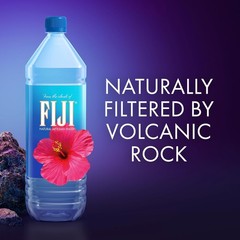 FIJI Natural Artesian Bottled Water 1.5 Liter 1.5L 12 Pack Case Electrolytes
