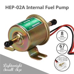 12V Universal 2.5-4PSI Gas Diesel Inline Low Pressure Electric Fuel Pump HEP-02A