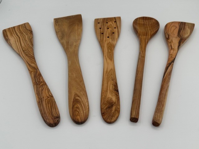 olive wood kitchen utensils